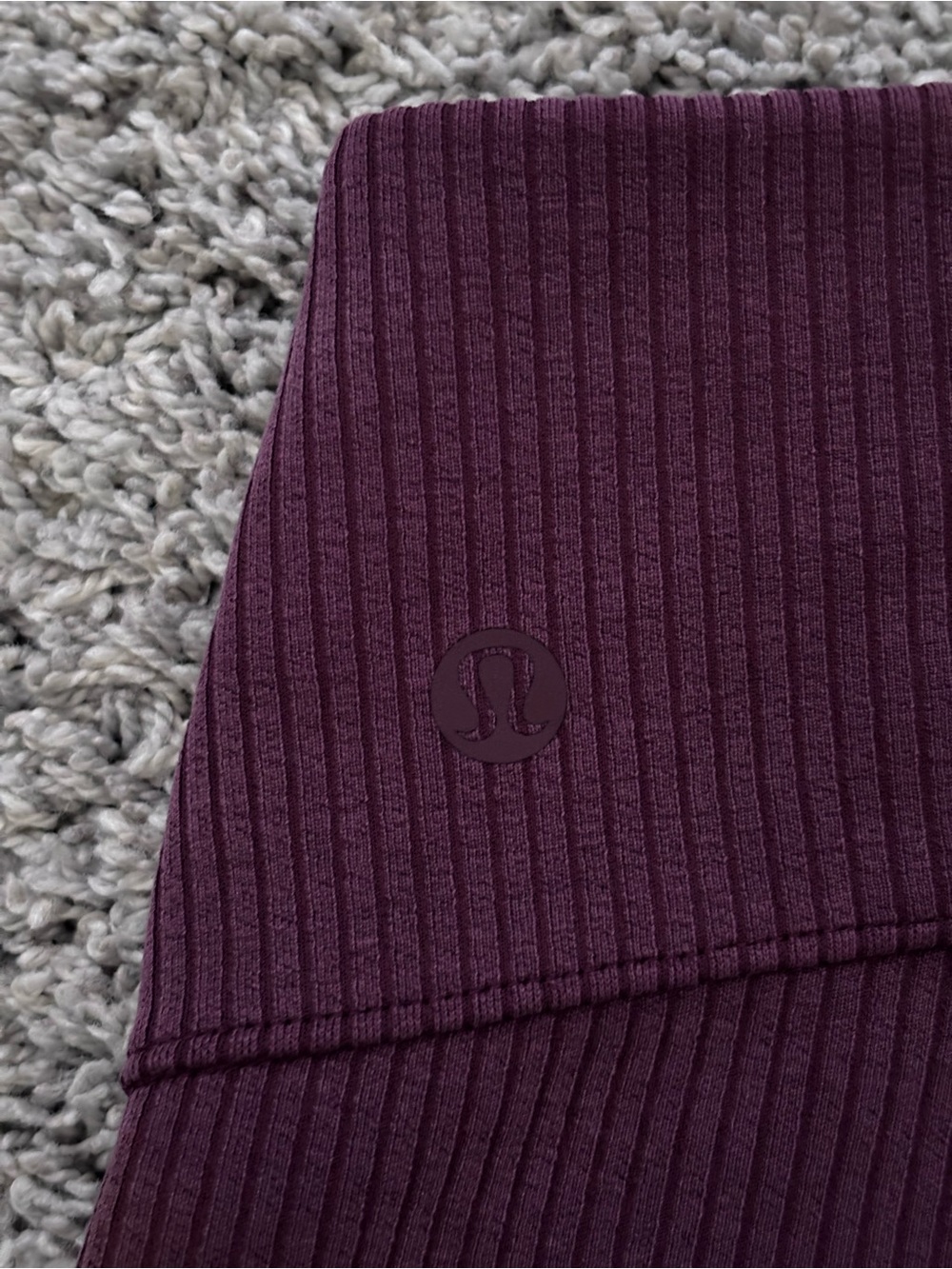 lululemon Ribbed Flare Leggings in Burgundy - Picture 13 of 13